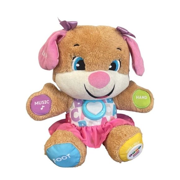 Fisher Price Laugh & Learn Smart Stages Puppy Sister Dog Plush Toy Tested 2017 - Picture 1 of 8